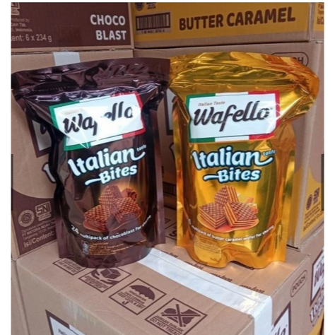 

Wafer Wafello Choco Blast isi 24 pack / Wafer Wafello pouch / Wafello / Wafer