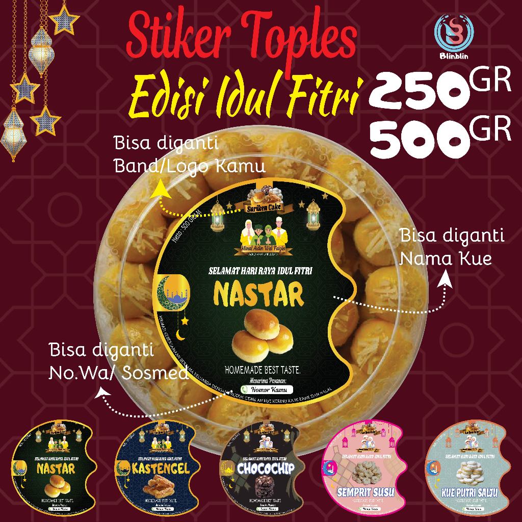 

Stiker Toples, Stiker Idul Fitri, Stiker Ucapan Lebaran,Stiker Kue kering, Proses cepat