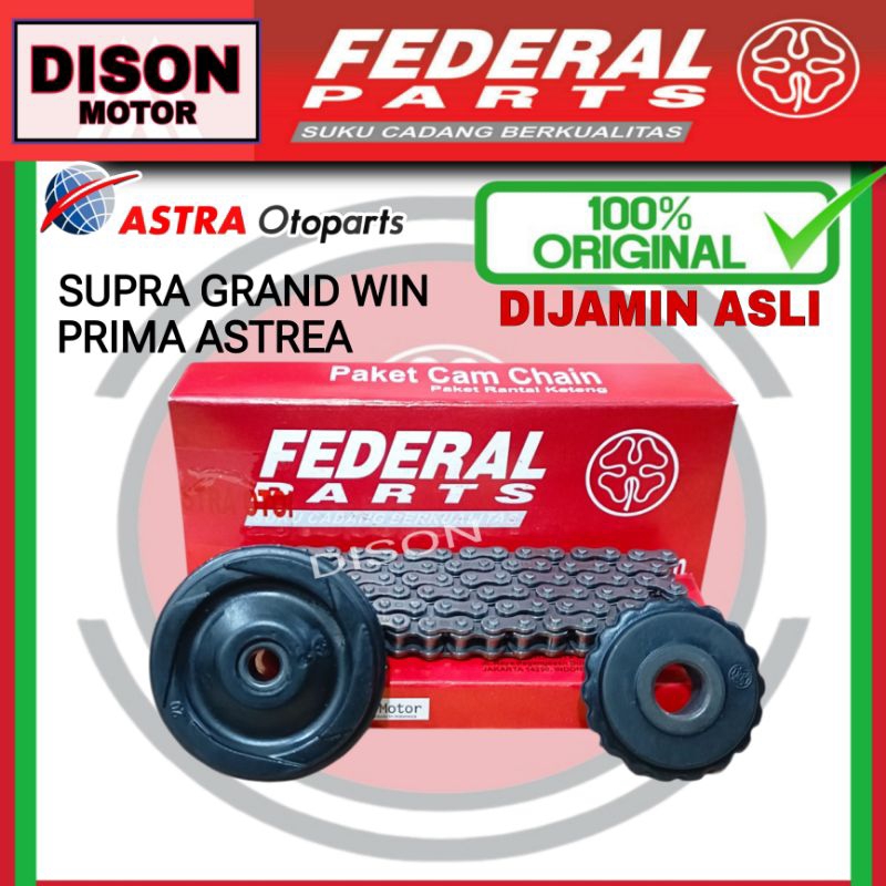 Rantai keteng set federal grand supra x lama win prima astrea original rantai kamprat federal