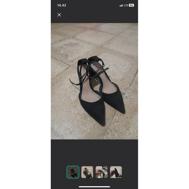 stradivarius black heels