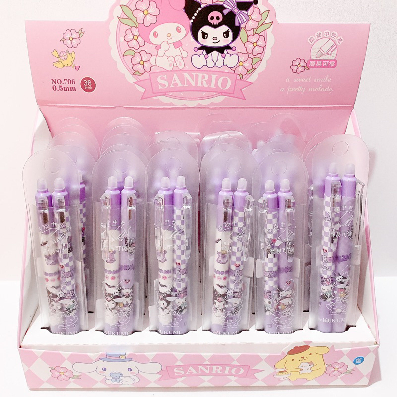 

BOLPEN SANRIO MOTIF KUROMI,BOLPEN 2IN1 KUROMI LUCU,BOLPEN TINTA BIRU SANRIO