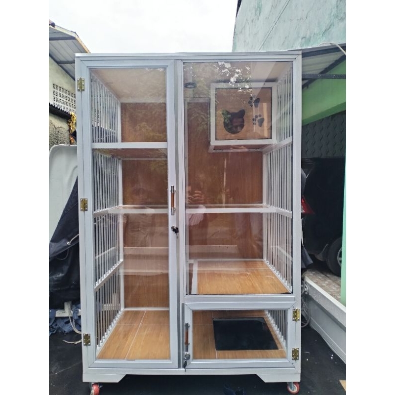 kandang kucing aluminium catroom