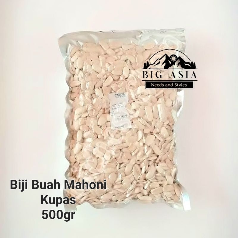 

500gr Mahoni Kupas bagus kwalitas ekspor export quality 500 gr 500 gram biji buah mahogany