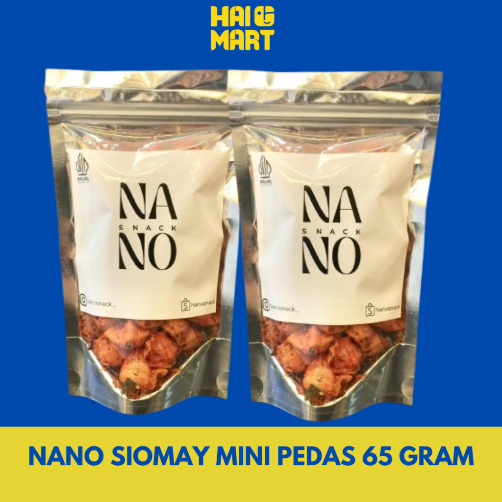 

NANO SIOMAY MINI PEDAS 65 GRAM | CEMILAN KERING SIOMAY MINI PEDAS BY NANO SNACK