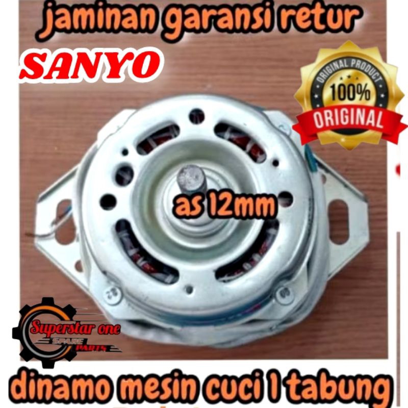 Dinamo mesin cuci automatic 1 tabung sanyo versi baru