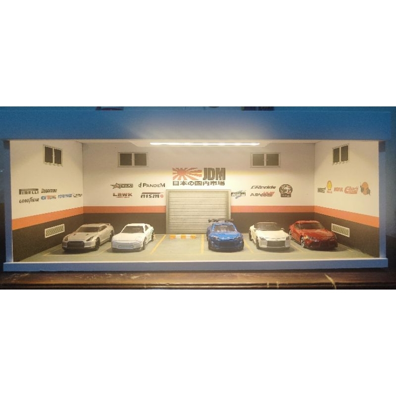 DIORAMA SKALA 1:64 GARAGE DIECAST