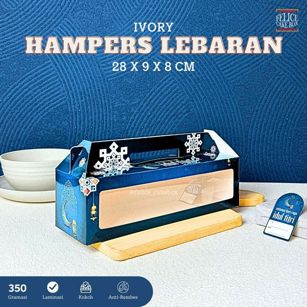 

BOX HAMPERS LEBARAN 3 TOPLES TABUNG 400ML 28X9X8 CM / DUS TOPLES LEBARAN / GABLE BOX IDUL FITRI / BOX TOPLES TABUNG KUE KERING LEBARAN