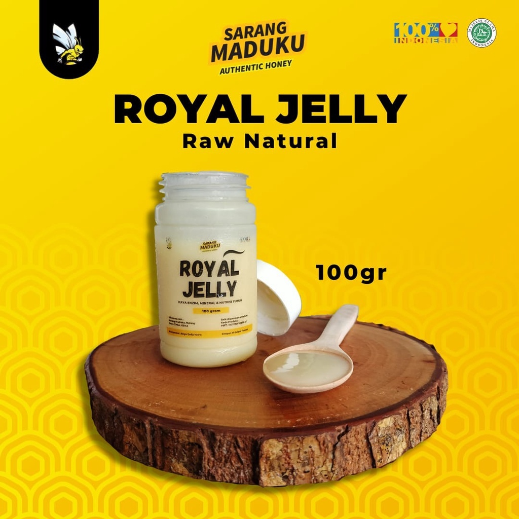 

Sarang Maduku - Royal Jelly Asli Raw Natural Alami Ratu Lebah 100gr