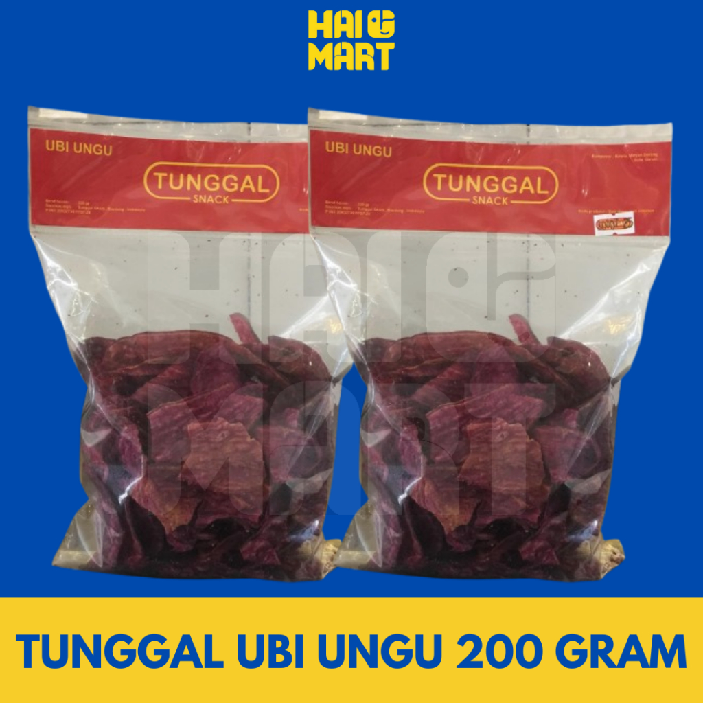 

TUNGGAL UBI UNGU 200 GRAM | KERIPIK UBI UNGU " TUNGGAL " RENYAH