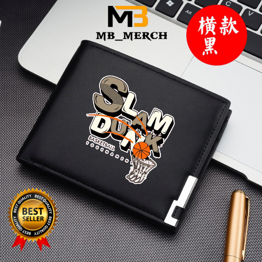 Dompet Pria Lipat SLAM DUNK NBA Dompet Kulit Men Fashion Letter Wallet BASKETBALL NBA KEREN MB_MERCH