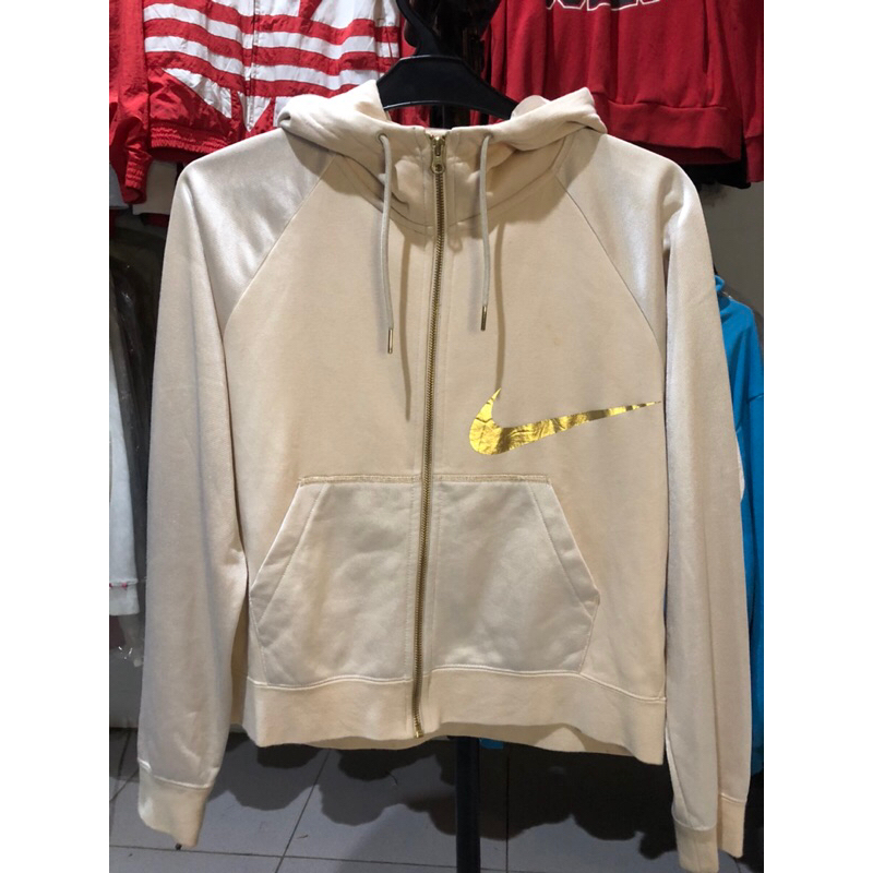 Hoodie Zipper Crop Nike just do it