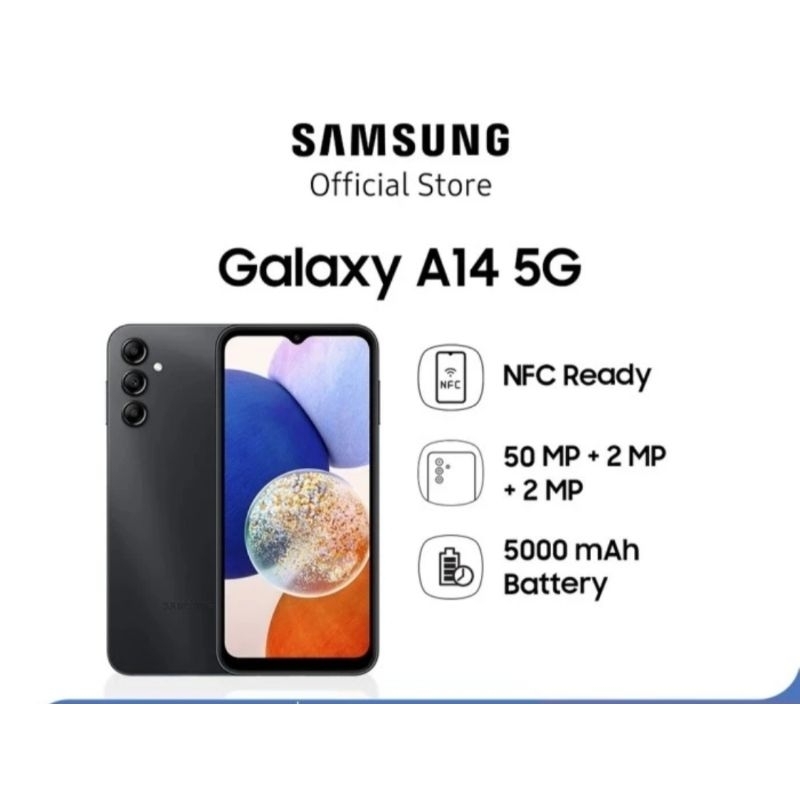HP SAMSUNG GALAXY A14 5G 6/128GB - GARANSI RESMI SAMSUNG SEIN INDONESIA