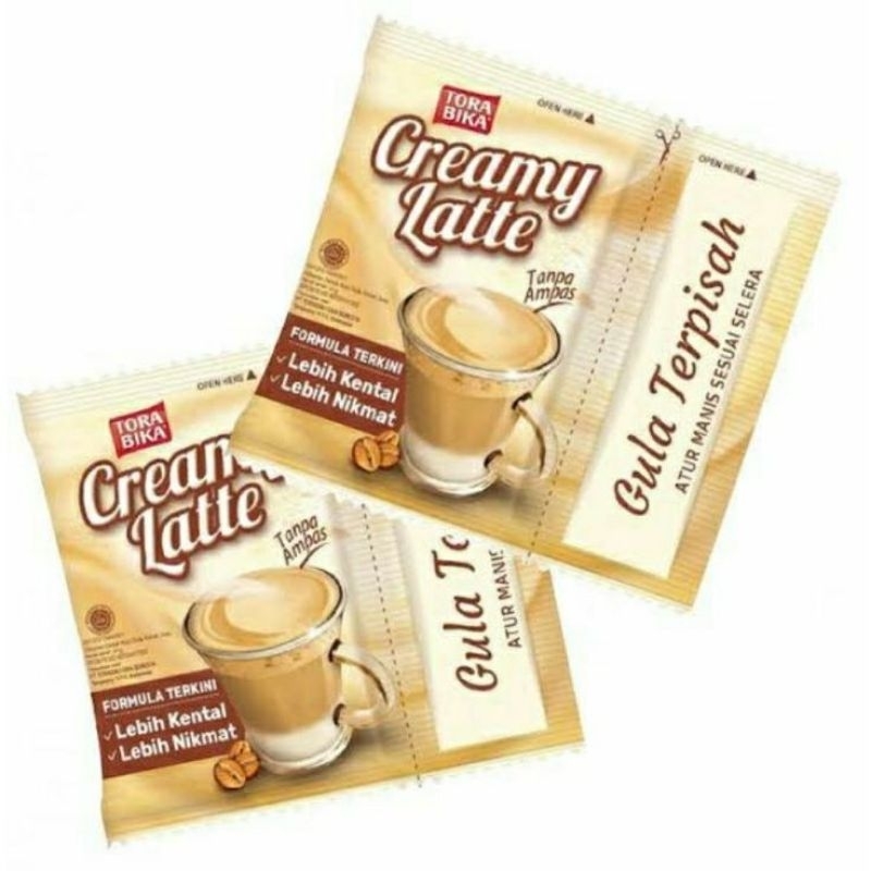 

Tora Bika Creamy Latte Gula Terpisah