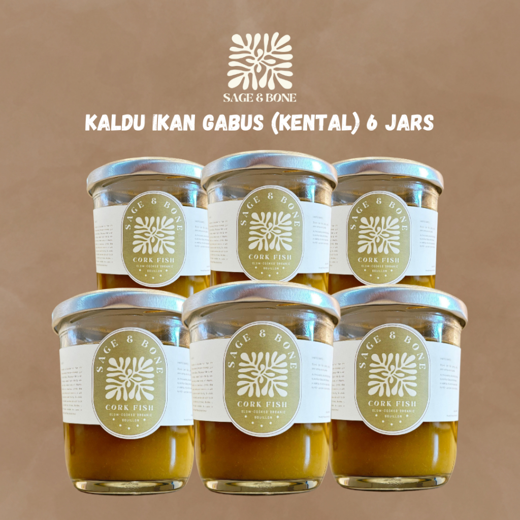 

Paket 6 Jar Ikan Gabus Bone Broth / Sage & Bone - 6 jars