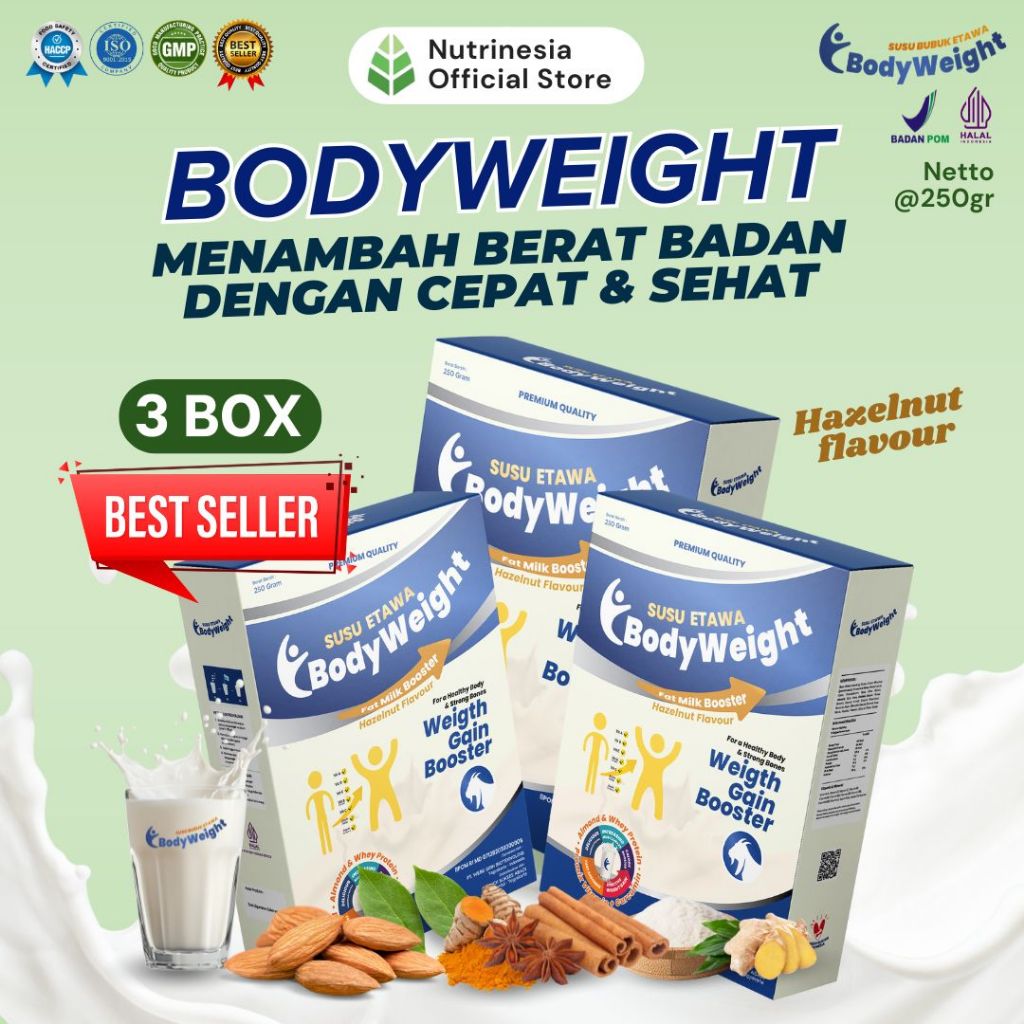 

Susu Etawa Penggemuk Badan Terbaik BodyWeight Susu Kambing Etawa untuk Penambah Berat Badan Paket 3 Box