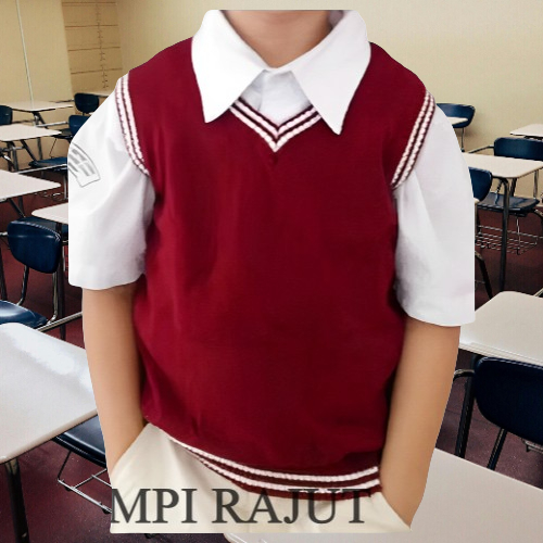 Knit vest Atasan rajut premium unisex tebal Rompi korean style Fashion Rompi Sekolah SD SMP