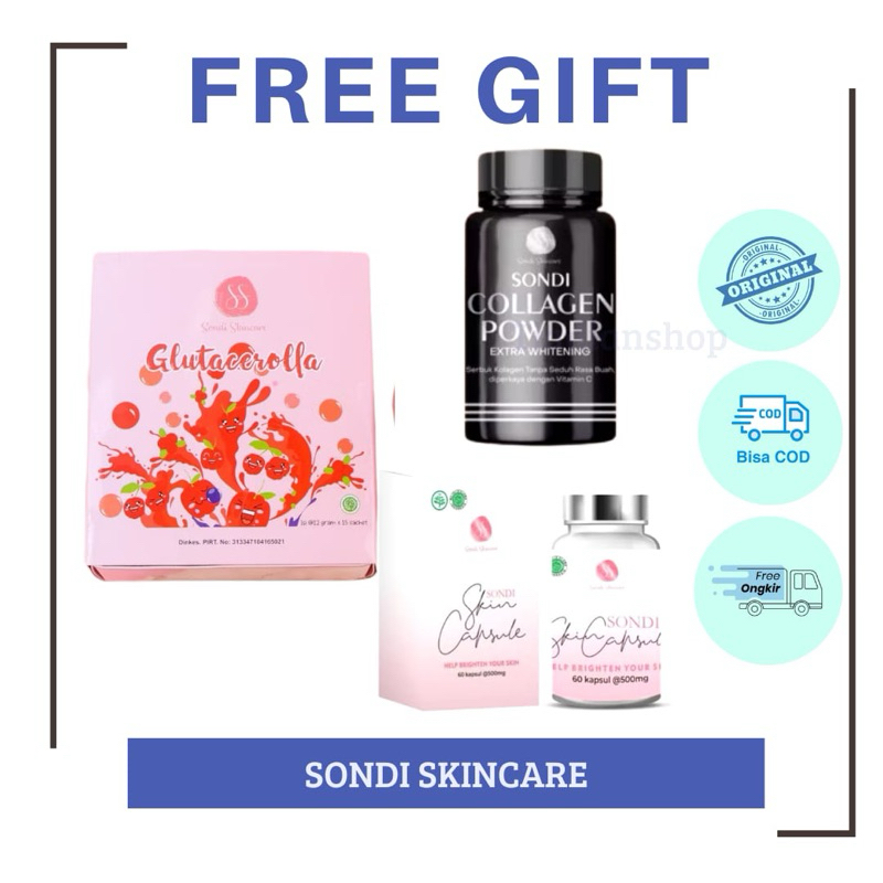 SONDI SKINCARE Glutacerolla - swg collagen capsule - collagen powder