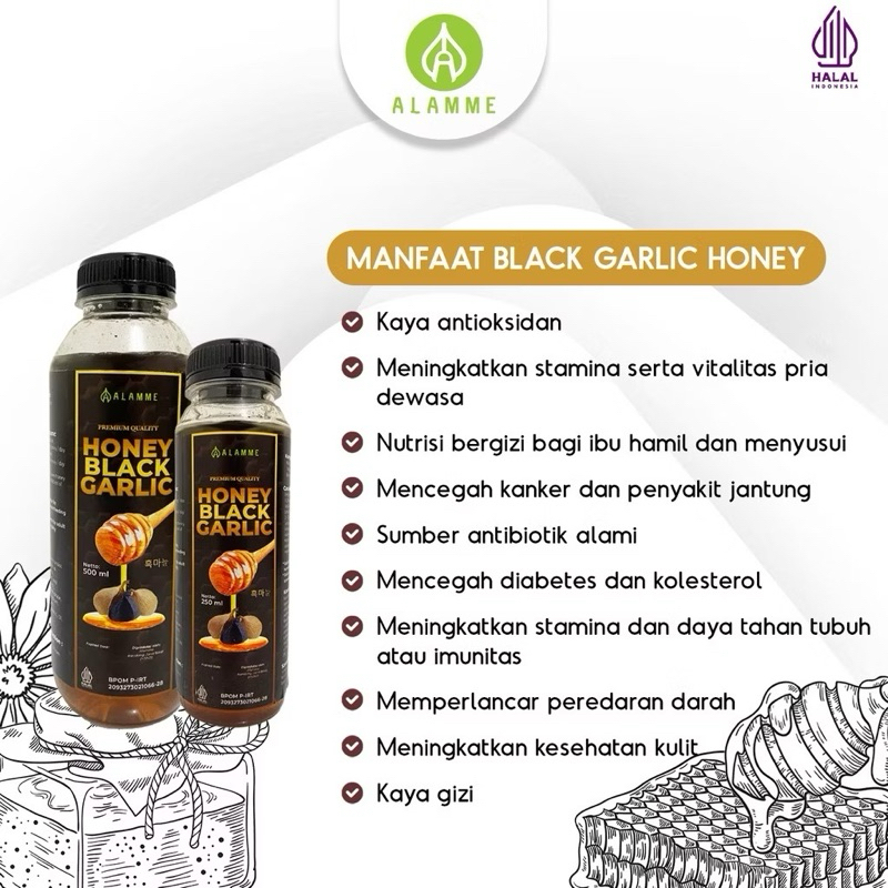 

Alamme Madu Bawang Hitam Black Garlic Honey 250ml