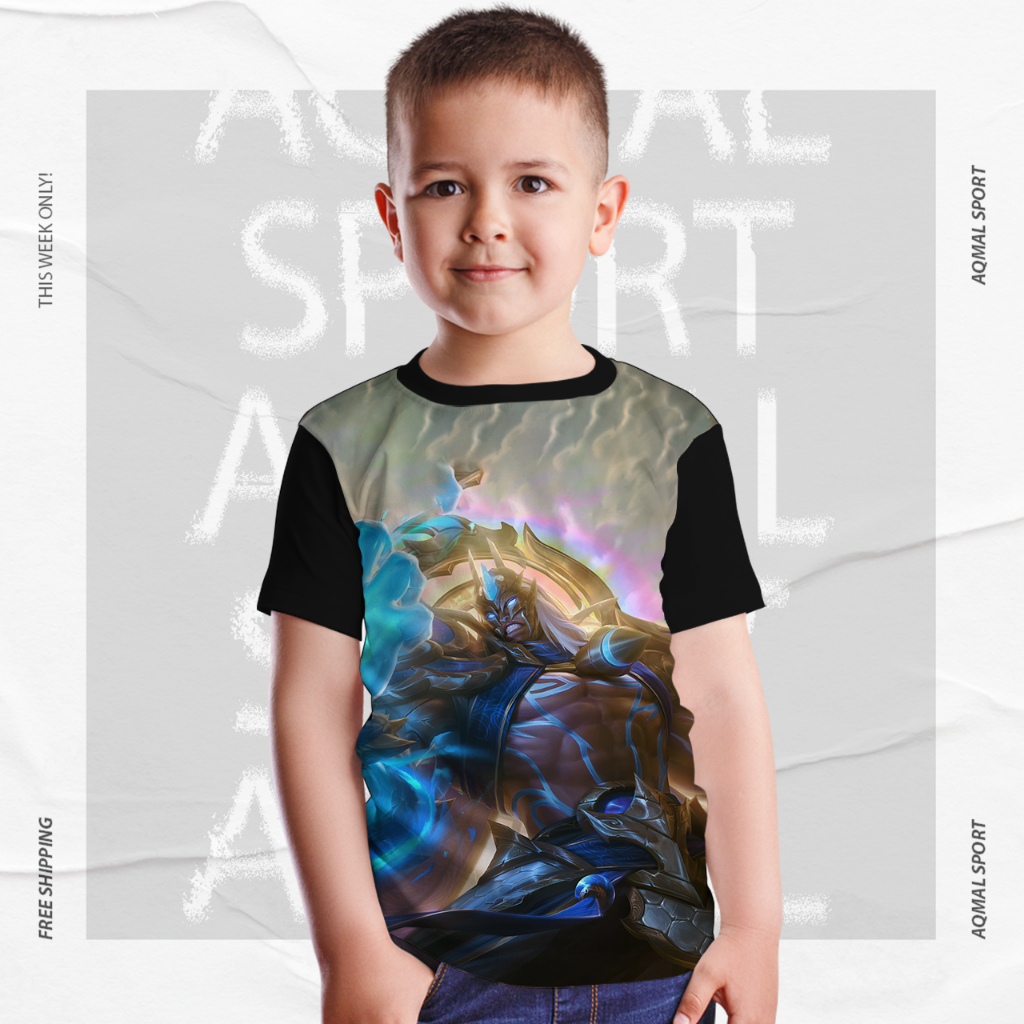 Kaos Anak Laki Laki Print Distro Mobile Legends Aldous_Collector