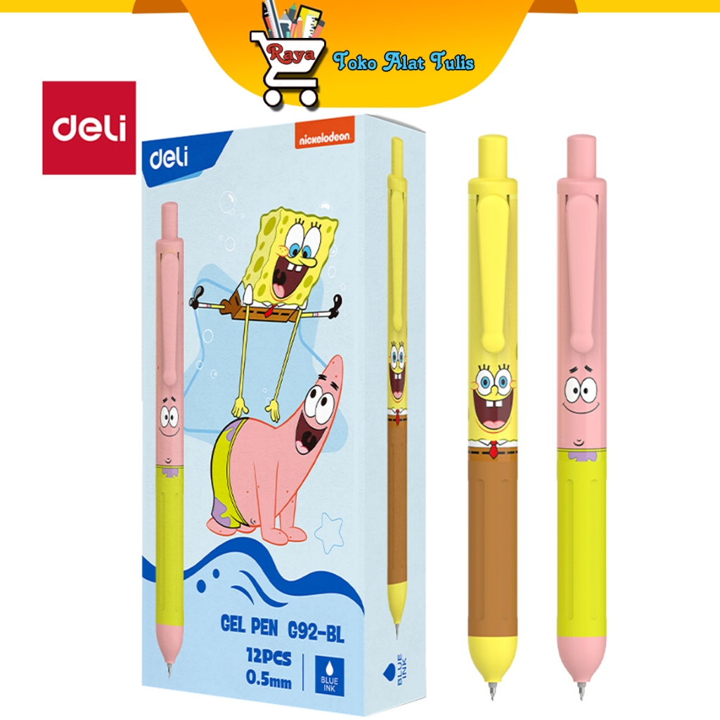 

Deli Gel Pen / Pulpen Gel 0.5mm EG92-BL Biru