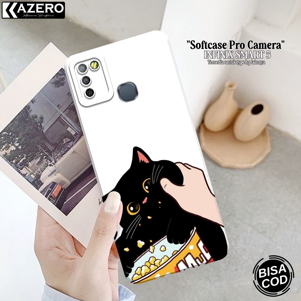 Softcase Pro Camera INFINIX SMART 5 - Fashion Case Kucing - Case INFINIX SMART 5 Terbaru - Casing IN