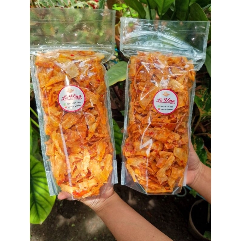 

Keripik Singkong Renyah Pedas & Original 500gram