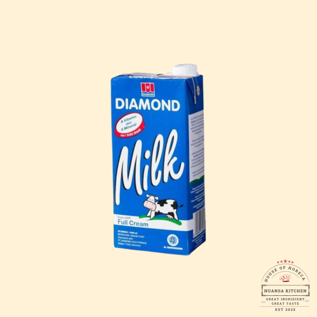 

susu uht diamond full cream 1 liter / 1000ml / uht milk