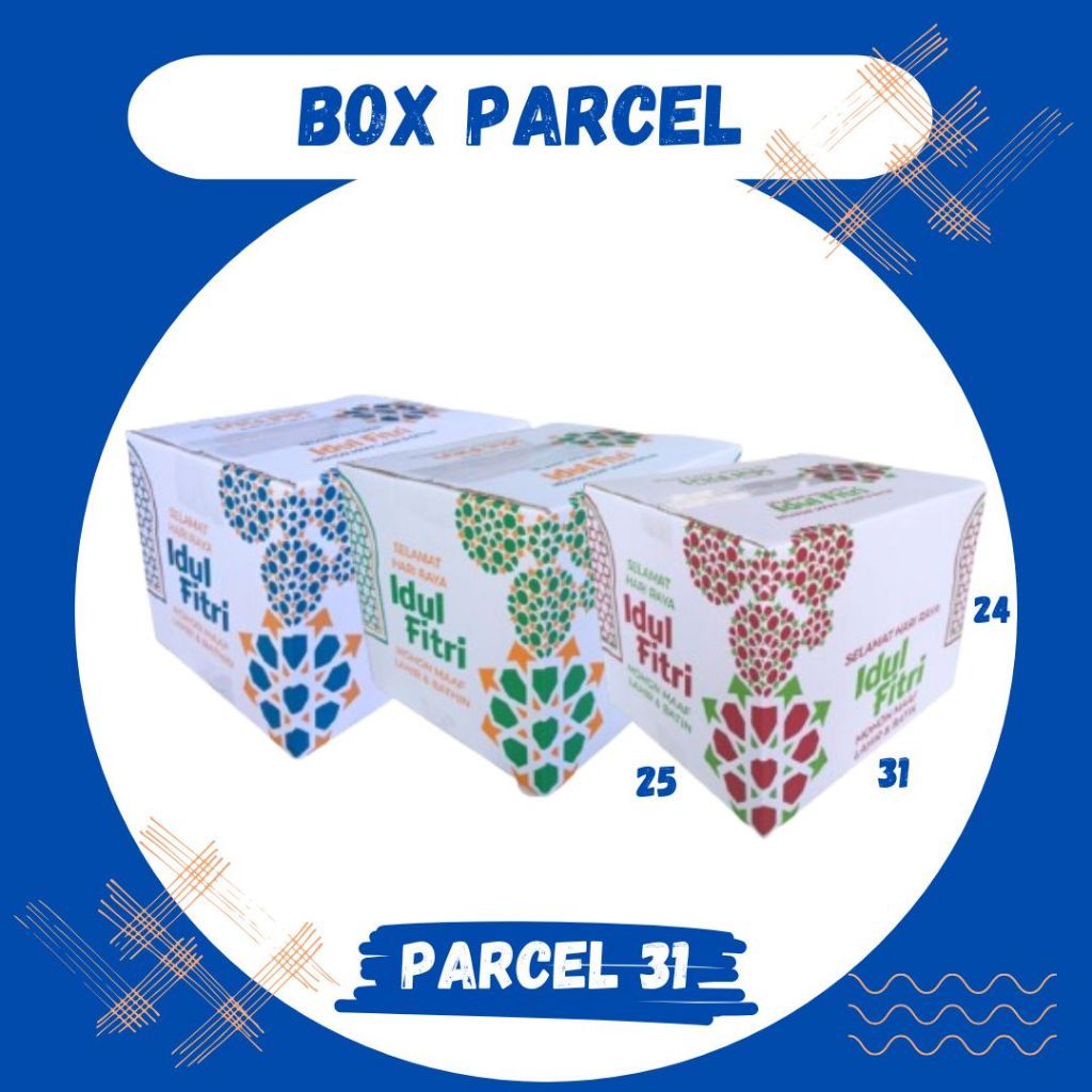 

Box Parcel 31x25x24 Box Lebaran Kardus Packing/Parcel/Lebaran/idul Fitri/Kardus Paket sembako/hampers/Bingkisan/eid mubarak/Oleh oleh/Motif