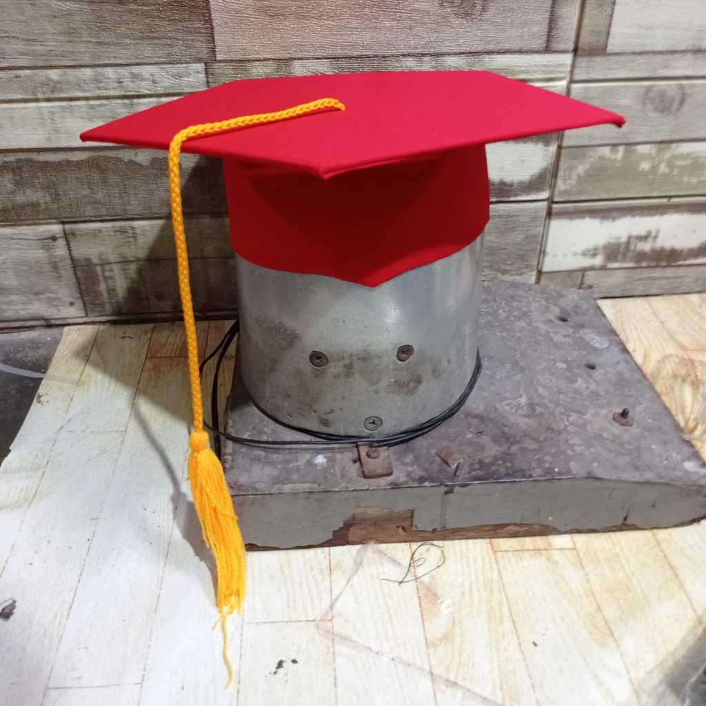 Topi Toga Wisuda Custom Warna Kain dan Tali Kuncir Anak dan Dewasa