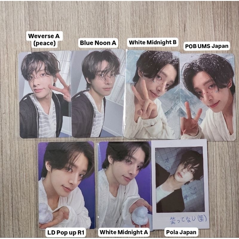 Enhypen Jake Romance Untold Daydream White Midnight Blue Noon Photocard PC Official
