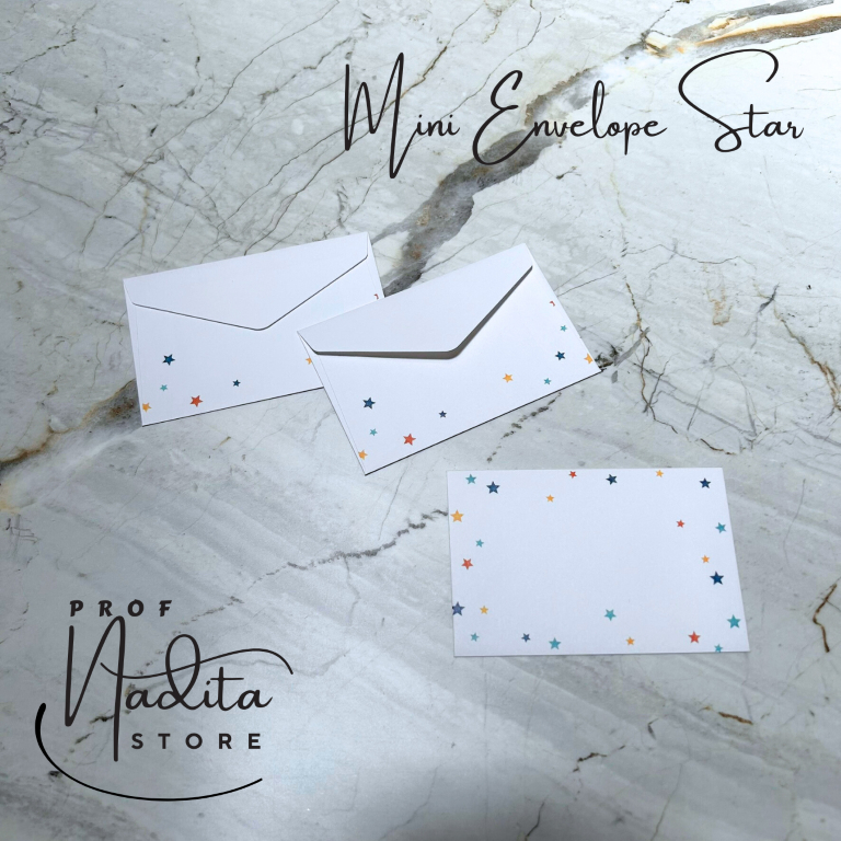 

[9,5cm x 6cm] Mini Amplop Angpau Envelope Star