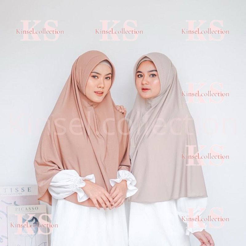 Hijab Bergo Hamidah Jersey Ukuran L