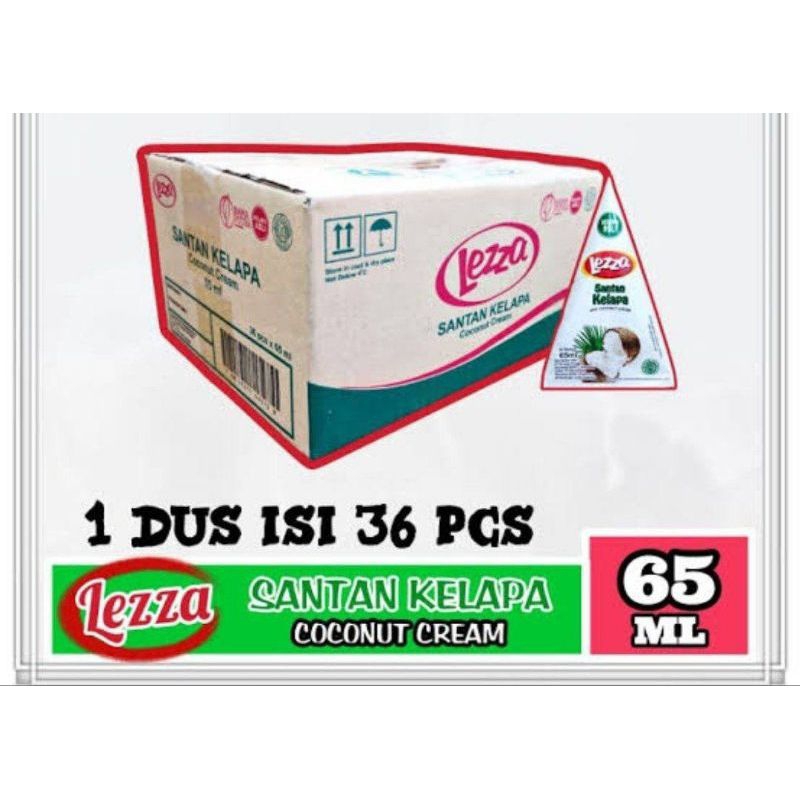 

SANTAN KELAPA LEZZA 1 DUS ISI 36 PCS BERAT 65 ML