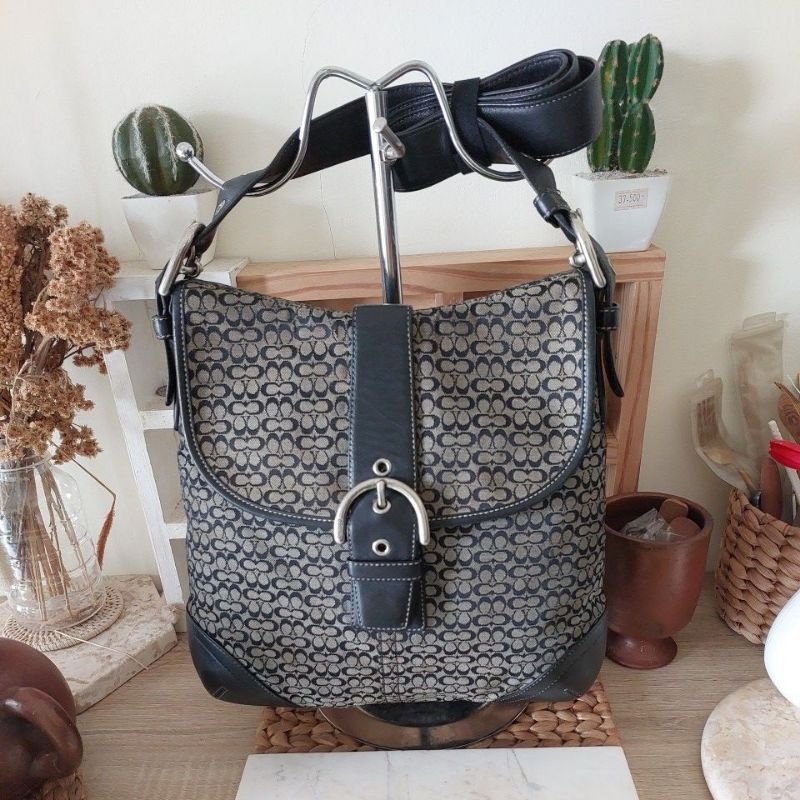 Tas Coach Soho Signature Black Preloved
