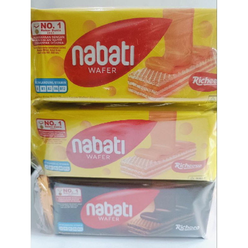 

NABATI WAFER RASA KEJU/COKELAT (1 RENCENG ISI 10 PCS)