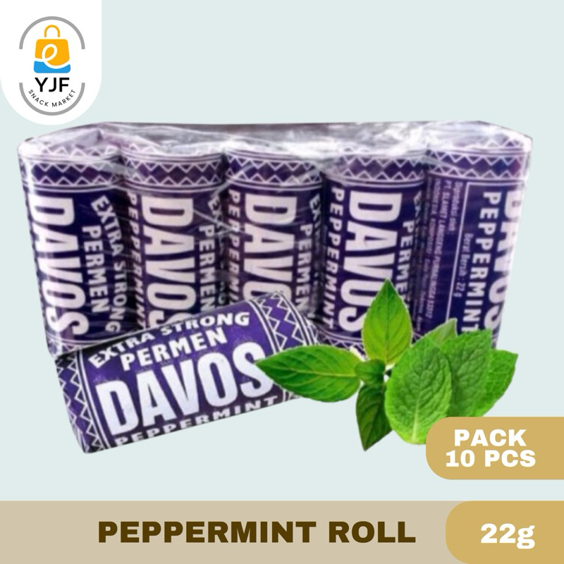 

Permen Davos PACK 20PCS / Permen Peppemint Roll / Permen Mint Lux / Mint Candy Mini