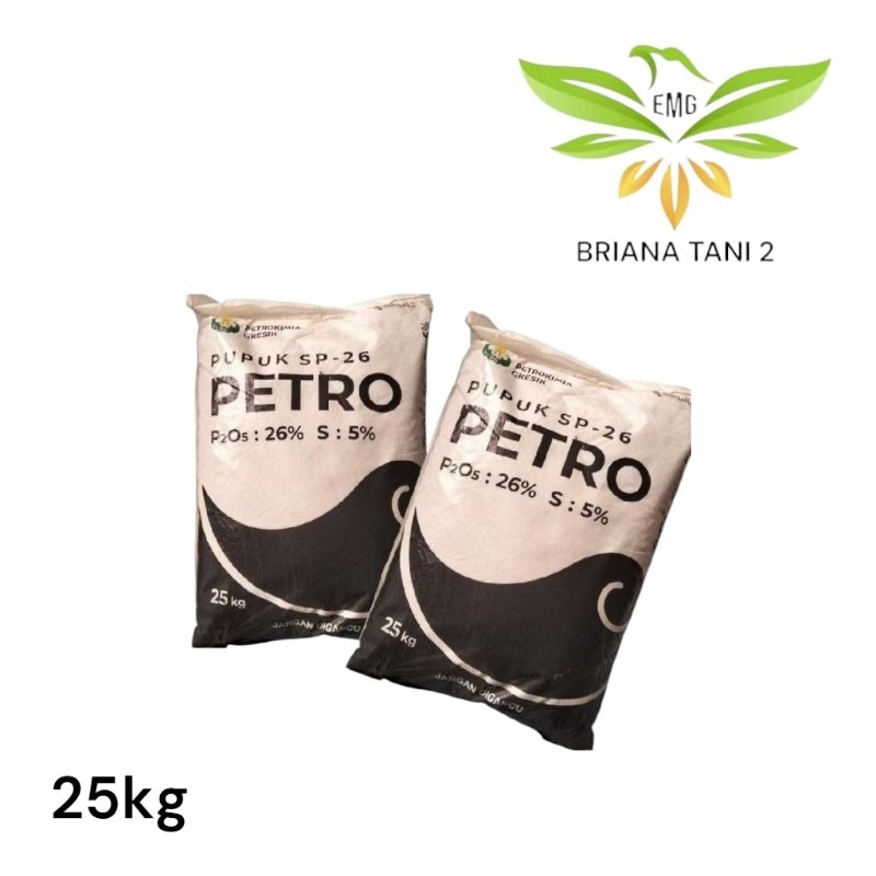 SP 26 Petro 25kg Pupuk P2O5 26% S 5%| TSP Petro Membantu Pertumbuhan Akar Petrokima Gresik