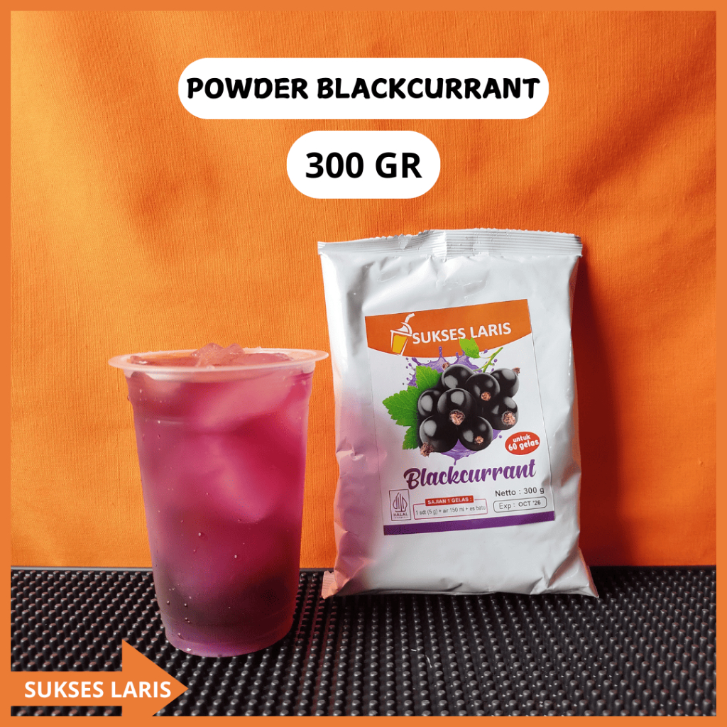 

BUBUK MINUMAN ALL VARIAN 300 GRAM | POWDER RASA BLACKCURRANT | SERBUK BLACKCURRANT | POWDER MINUMAN