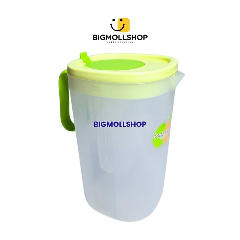 (BMS) Teko Infused Water 2 Liter Plastik Hijau Golden Sunkist KAT-3043