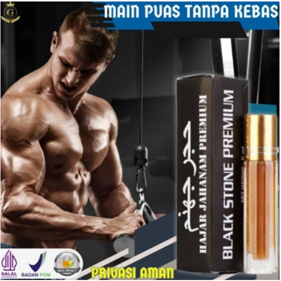 Herbal oles pria kuat  lama hajar jahanam black stone premium hj