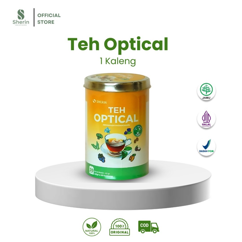 

Sherin Teh Optical Promo Spesial Kemasan 1 Kaleng / Teh Herbal