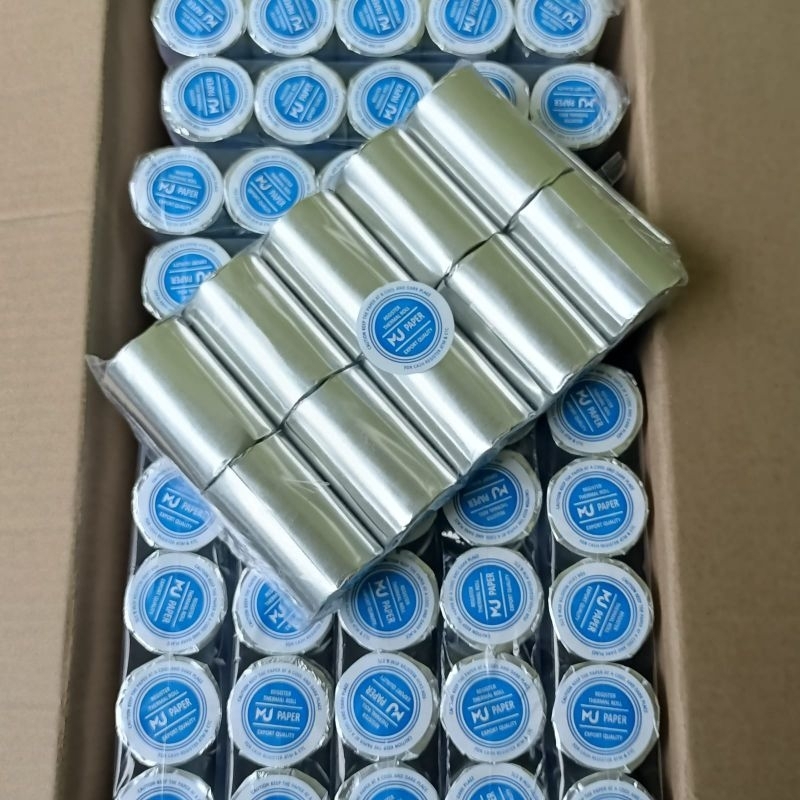 

( 10 ROLL) KERTAS STRUK THERMAL EDC PAPER ROLL Uk.58 X 40 MM