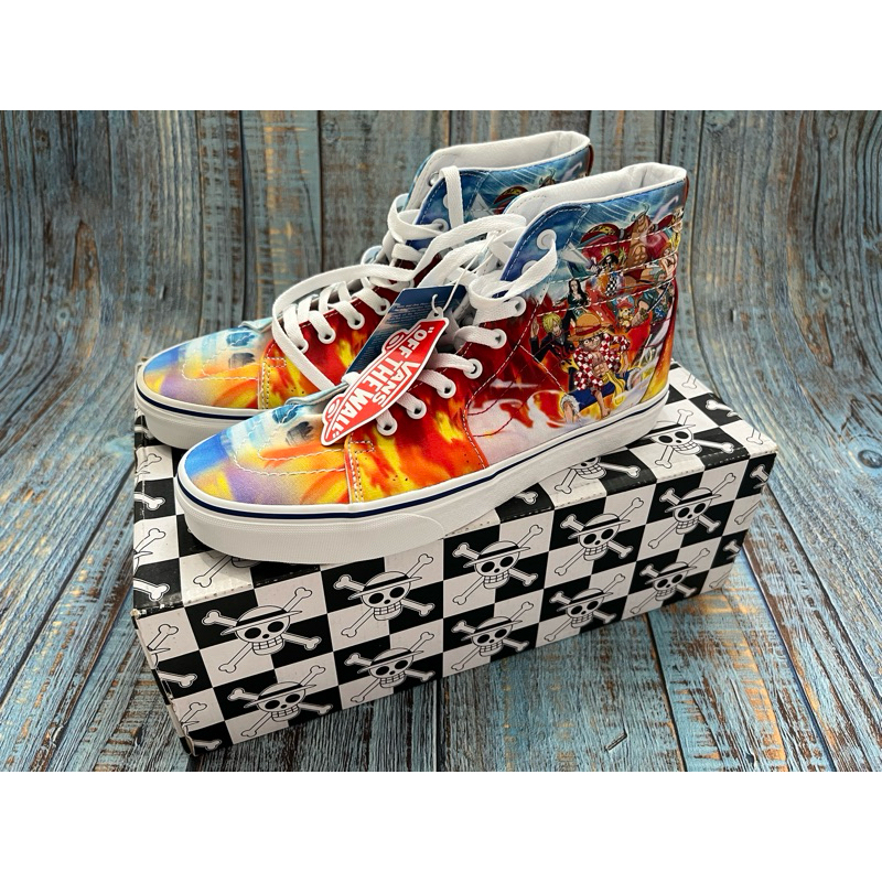 Sepatu Vans x One Piece SK8-Hi Punk Hazard Size 9.5 US