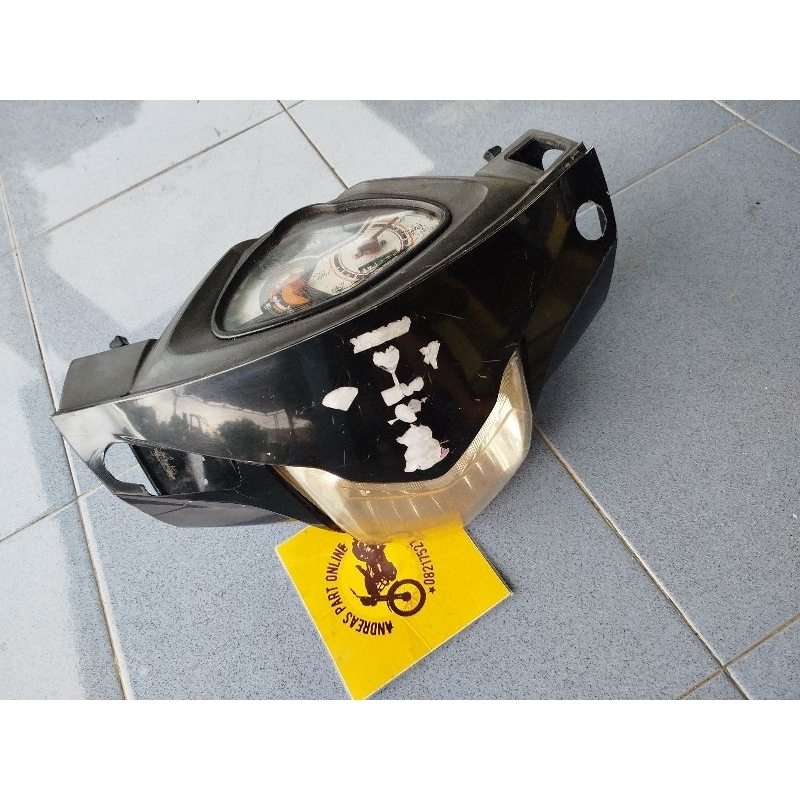 batok kepala set lampu depan speedometer tvs dazz 110 original copotan