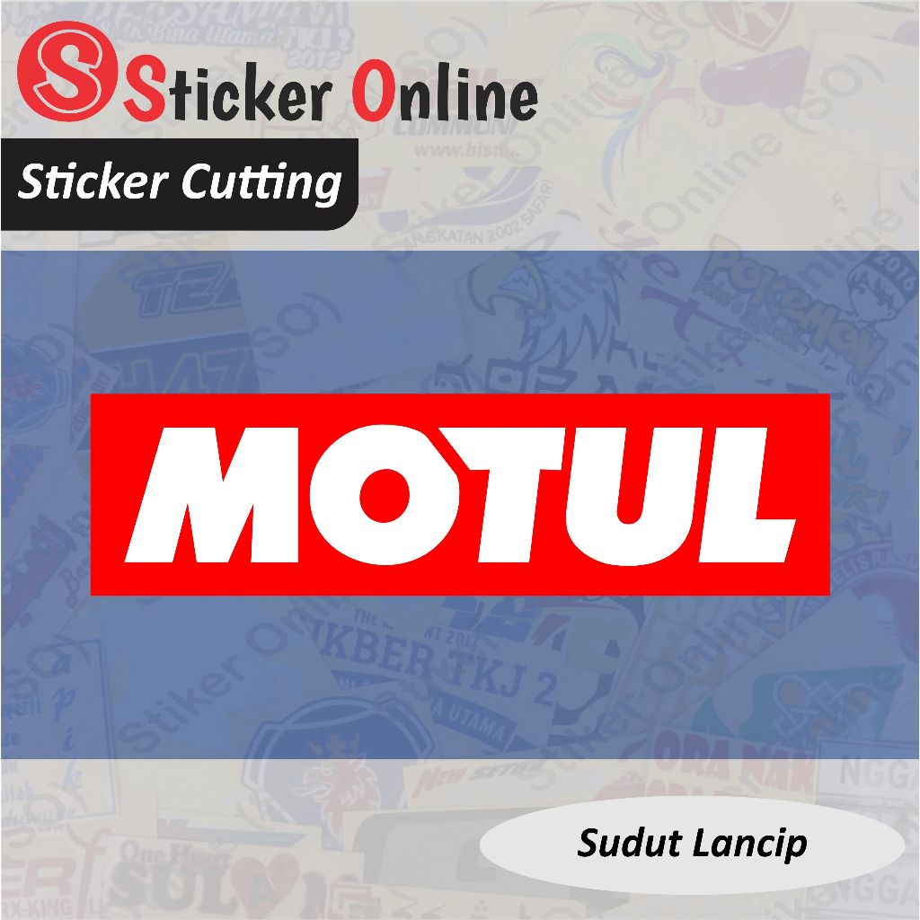 Stiker MOTUL | Sticker Cutting MOTUL Motor Mobil