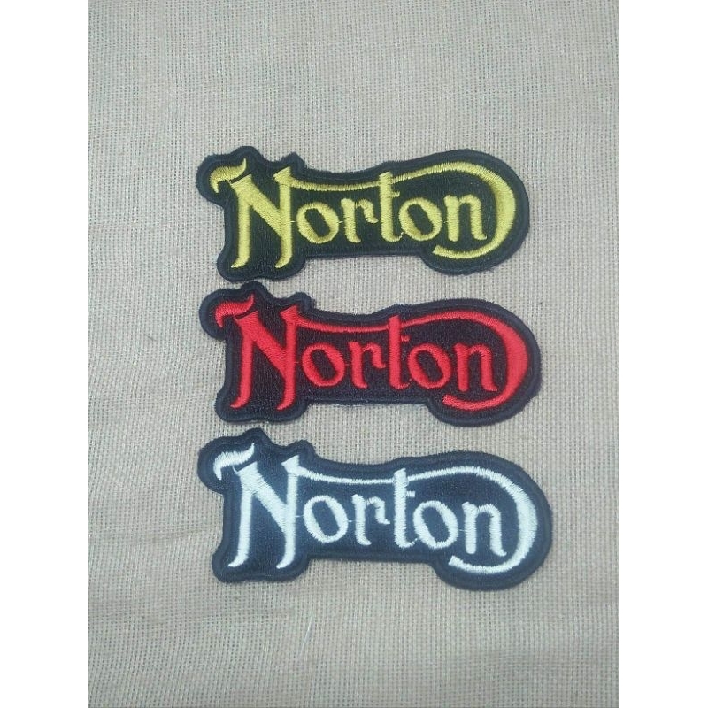 patch bordir norton motorcycles cocok untuk melengkapi tempelan di topi tas jacket rompi