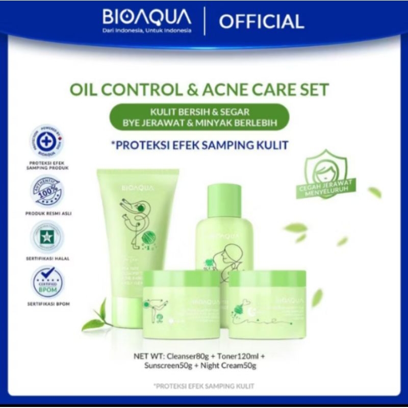 BioAqua Oil Control & Acne Care Set