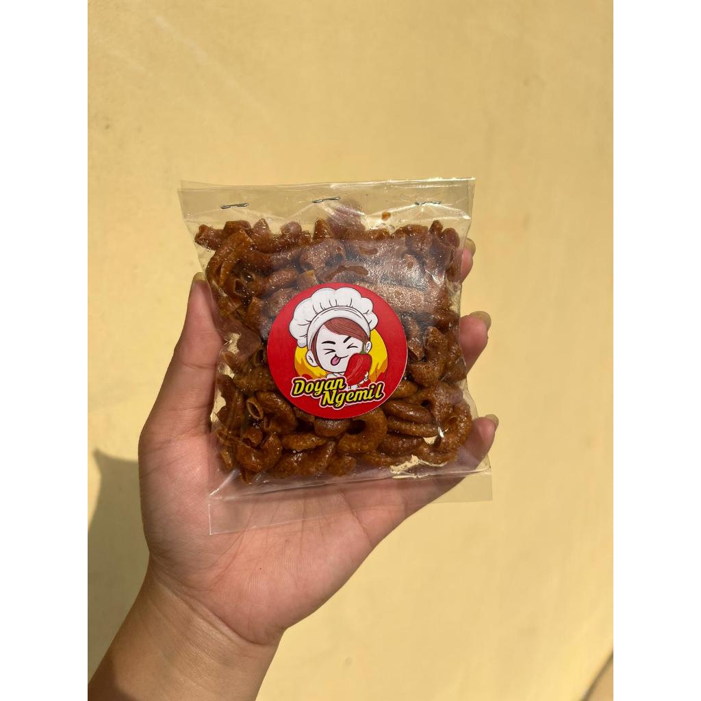 

50 gr MAKARONI CIKRUH - RENYAH TIDAH KERAS Pedas Asin