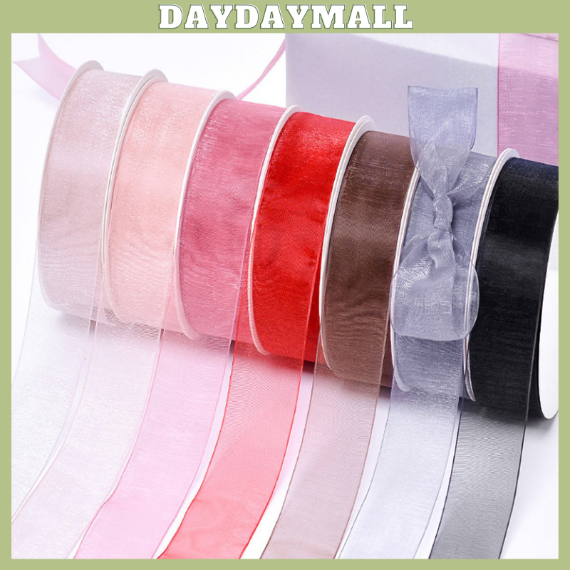 

Pita Organza Lebar 2.5 cm Premium - Korean Gift Ribbon - Pita Kado PT04