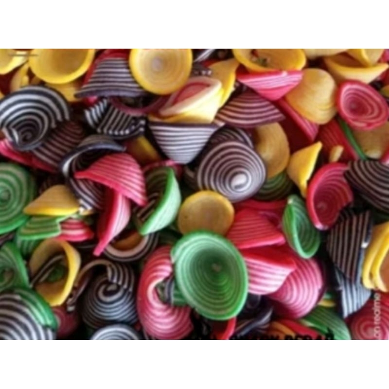 

kue kuping gajah warna warni 1kg kuping gajah cokelat